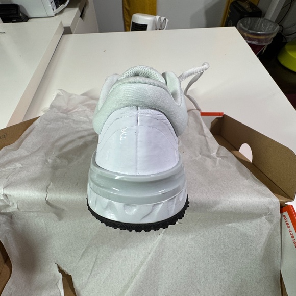 Nike Alpha Huarache Elite 4 TF Low Black White Platinum Women Size 7 Worn 2x - Picture 10 of 15